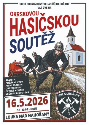 soutěž hasičů na louce